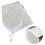 3Pcs Stylish White Table Runner with Diamond Strip and Tassels 10