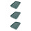 3Pcs Green Detachable Double Layer Tea Set Serving and Drain Tray 9