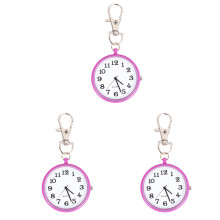 3St Zakhorloge Hanger Kettingen Roze Vintage Stijl Vrouw
