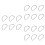 300Pcs Durable Silver D Rings for Belts Bags and Craft Projects 6