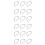 300Pcs Durable Silver D Rings for Belts Bags and Craft Projects 8