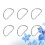 300Pcs Durable Silver D Rings for Belts Bags and Craft Projects 10