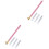 2Sets Durable Pink Embroidery Hook Needles Kit for Knitting Projects 3