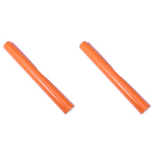 2Pcs Orange PVC Car Sticker Waterproof Film Easy to Stick No Residue