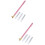 2Sets Durable Pink Embroidery Hook Needles Kit for Knitting Projects 7