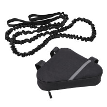 Kit de corde de remorquage pour vélo noir 259 g/9,1 oz Nylon+Latex
