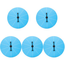 5Pcs Plastic Prize Wheel for Parties DIY Rotatable Blue Game Wheel