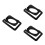 3Pièces Support Métallique Noir Pour Haut-Parleur Bureau Polyvalent 1