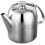 3Pcs Stainless Steel Tea Pot Silver with Ergonomic Handle 2