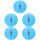 5Pcs Plastic Prize Wheel for Parties DIY Rotatable Blue Game Wheel 7