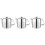 3Pcs Stainless Steel Tea Pot Silver with Ergonomic Handle 5