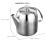 3Pcs Stainless Steel Tea Pot Silver with Ergonomic Handle 11