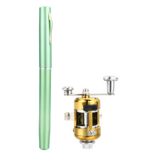 (Green) Compact Aluminum Fishing Rod - Ergonomic Grip