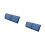 2Pcs Portable Foldable USB Cable Storage Bag Blue Large Capacity Pouch 4