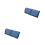 2Pcs Portable Foldable USB Cable Storage Bag Blue Large Capacity Pouch 6