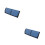 2Pcs Portable Foldable USB Cable Storage Bag Blue Large Capacity Pouch 8