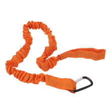 Lightweight Orange Nylon Coiled Kayak Paddle Rope with Elastic Leash