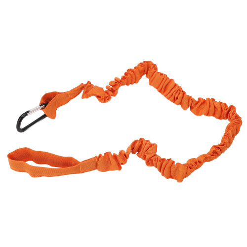 Lightweight Orange Nylon Coiled Kayak Paddle Rope with Elastic Leash 1
