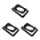 3Pièces Support Métallique Noir Pour Haut-Parleur Bureau Polyvalent 8