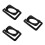 3Pièces Support Métallique Noir Pour Haut-Parleur Bureau Polyvalent 9