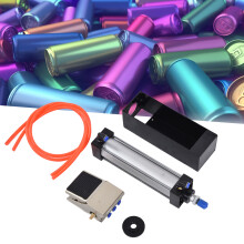 Foot Valve Air Cylinder Can Crusher, 50mm, 200mm Stroke, Aluminum