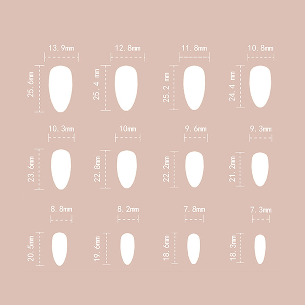 Dachuang Beauty Pink French Tip Fake Nails, Long Lasting & Flexible