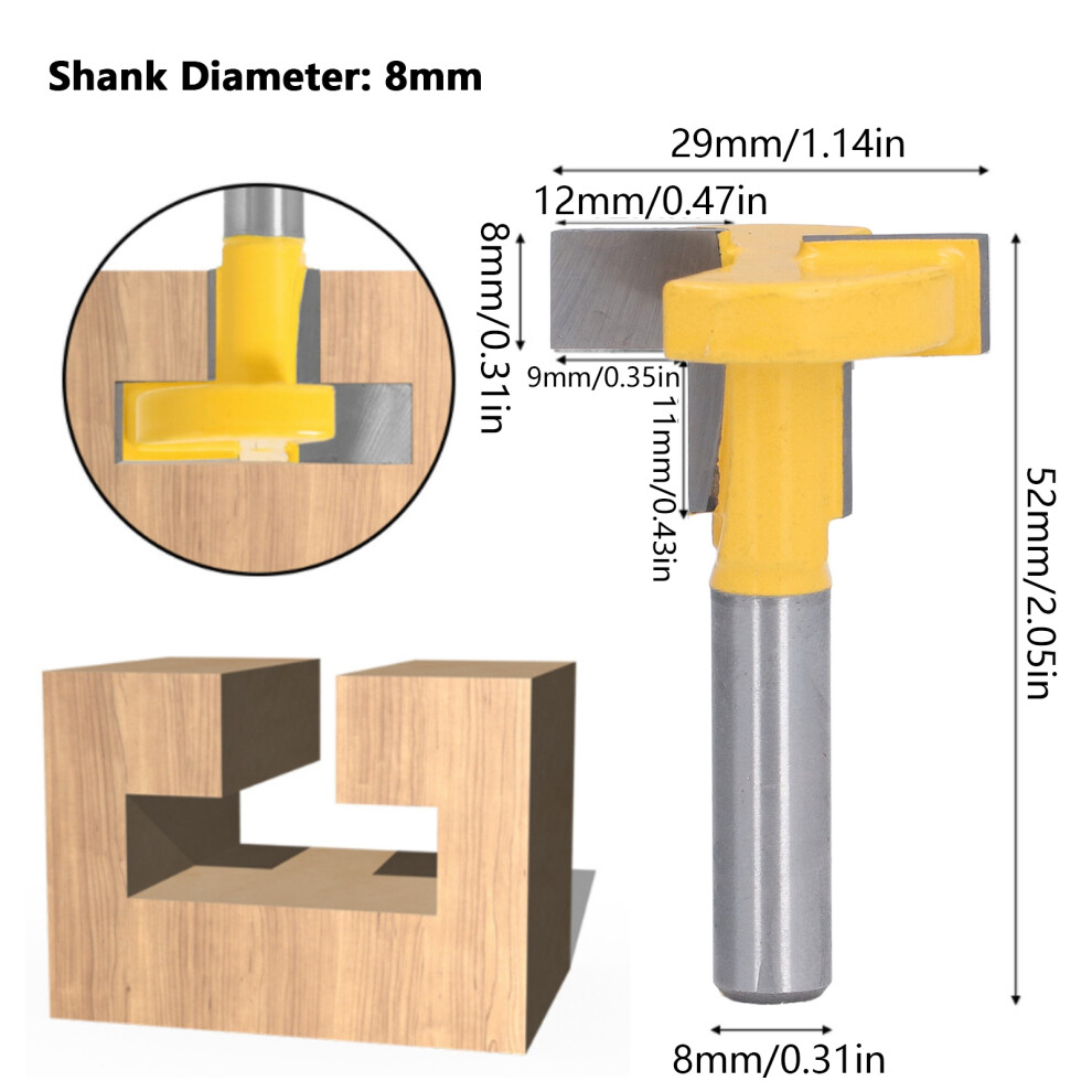 8mm Shank Slotting Router Cutter