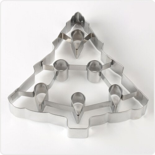 (Christmas Tree) Christmas Tree Biscuit Cutter - Stainless Steel 1