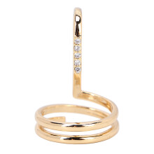 Nagelkunst-Ring Gold Damen Fingertip Schmuck Dekorative Nagelzubehör