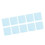 10pcs Light Blue Plush Foam Interlocking Floor Mat 31x30cm 1