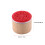 6 Assorted Wooden Rubber Stamp Round Handwriting Floral Flower 8