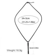 (Black) \"Adjustable Ruyi Jingu Bang Necklace Fashion Jewelry Gift\"