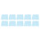 10pcs Light Blue Plush Foam Interlocking Floor Mat 31x30cm 15