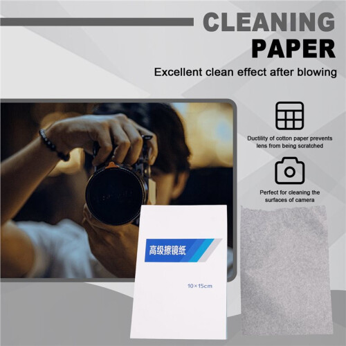 Camera Cleaning Paper Cleaner Lens Tissue 100 Sheets