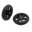 Caoutchouc roues chaudes  Chariot a bagages - Noir (2 pieces) 6