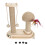 2-Layer Ball Track Cat Scratching Post with Turntable and Wand 2