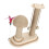 2-Layer Ball Track Cat Scratching Post with Turntable and Wand 10