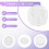5Pcs Plastic Nail Art Paint Color Mixing Palette Plate Disk Essential Tool 5