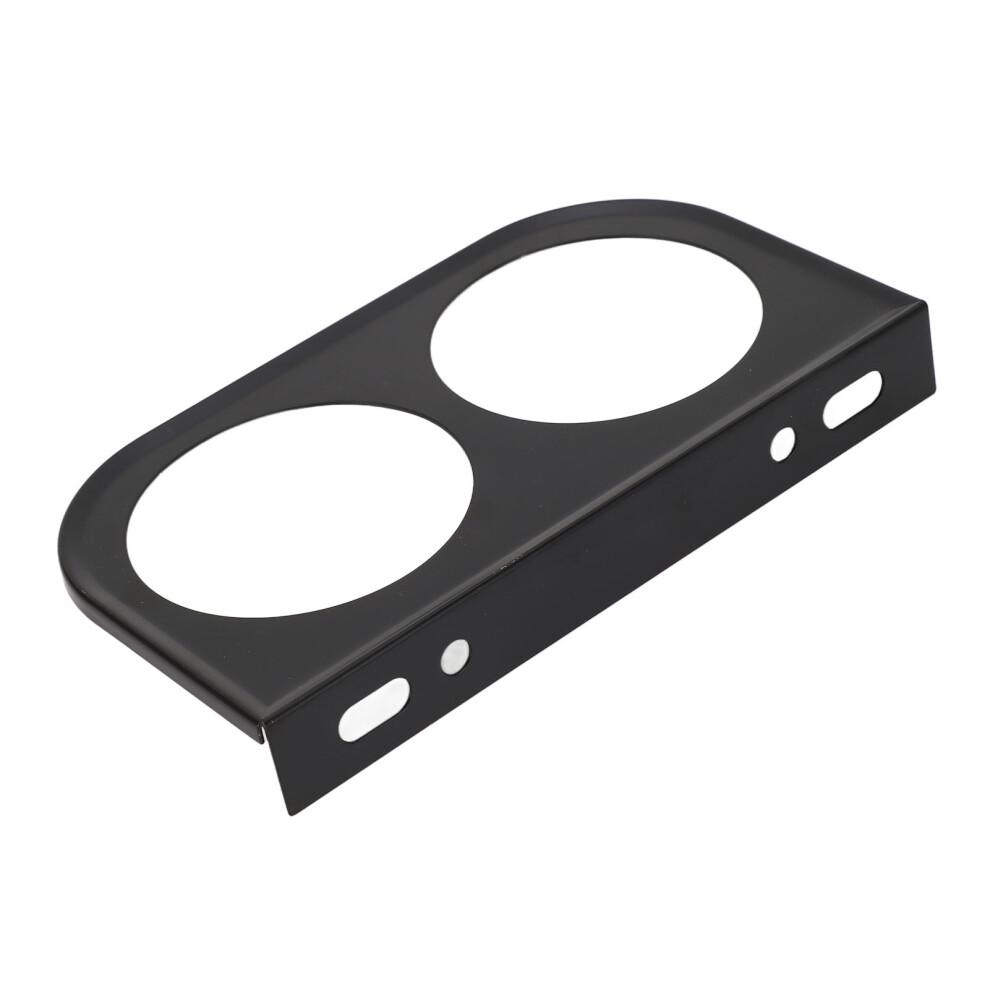 Metal Car Gauge Panel 52Mm 2 Hole Mount Instrument For Dashboard Black 9311388214240