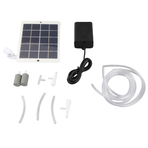 Solar Oxygen Pump 3W Portable Fish Aerator, 1612cm 2
