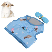 Adjustable Nylon Small Pet Harness & Leash for Guinea Pigs, Rabbits, Ferrets