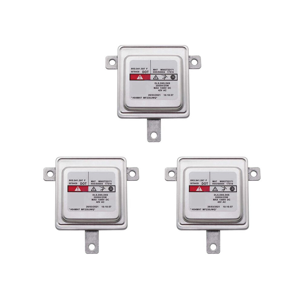 3X Car D8s Xenon Headlight Ballast Control Unit 8K0941597f For A1 For Beetle Amarok 4712762783553