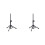 2X  Tabletop Tripod Microphone Mic Stand Holder with 3/8 Inch Threaded for Meetings Lectures Speaking and Ect 1