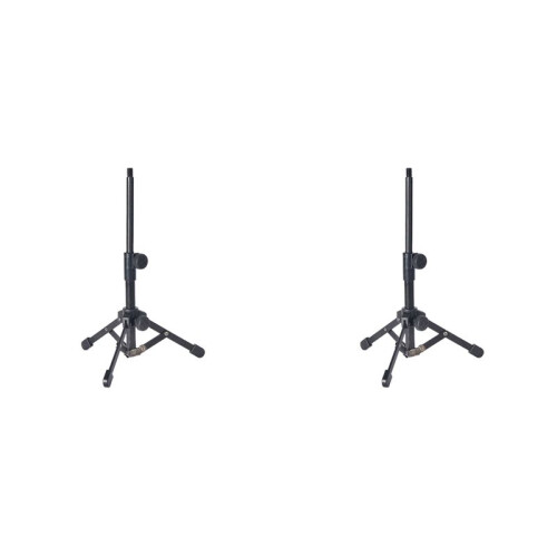 2X  Tabletop Tripod Microphone Mic Stand Holder with 3/8 Inch Threaded for Meetings Lectures Speaking and Ect