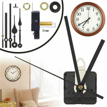15 StüCk Langer Schaft Quarz Uhr Uhrwerk Mechanismus mit 15 Paar Zeigern und Ziffern Kit DIY Uhr Teile Ersatz 31Mm