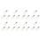 24Pcs G40 Led Replacement Light Bulbs, E12 Screw Base Shatterproof LED Globe Bulbs for Solar String Lights Warm White 1