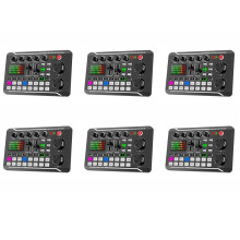 6X F998 Sound Karte Mikrofon Sound Audio Schnittstelle Mixer Sound Karte Mischpult VerstäRker für Telefon PC