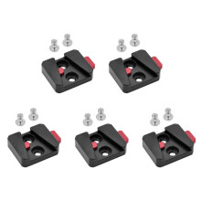 5X 1/4 Universal V Mount Battery Quick Release Plate Adapter Accessories Portable Single Base for All Ptz and Camera