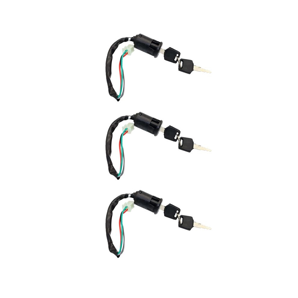 3X 4 Wire Ignition Key For 50Cc 110Cc 125Cc 250Cc Quad Dirt Bike Atv 4712591303229
