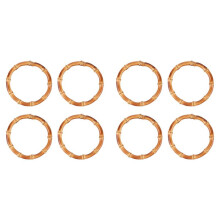 8 PièCes en Bois Rond Bambou Sac PoignéE Remplacements Sac à Main Sac à Main Faisant des PoignéEs pour L'Artisanat de Sac à Main